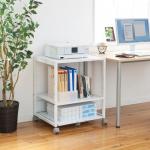 プリンター台(レーザープリンタ・インクジェットプリンタ対応・スライド式・キャスター付き)