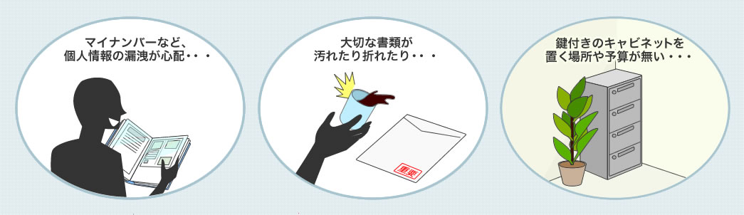 マイナンバーなど、個人情報の漏洩が心配