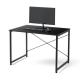 【アウトレット】シンプルワークデスク 幅100cm 奥行70cm ブラック