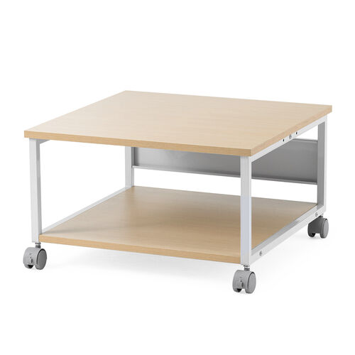 【在庫処分‼️】プリンター台 キャスター付き ライトブラウン プリンター台 3段 A3 大型 木製 キャスター付き 木目 ダーク