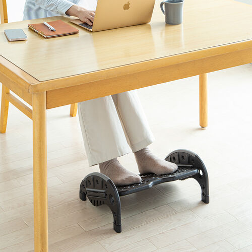 フットレスト オフィス 姿勢 2WAY テレワーク デスクワーク 薄型 軽量