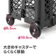 【アウトレット】折りたたみキャリーカート(コンテナキャリー・折りたたみ式・56リットル・省スペース・台車・コロコロ・軽量)