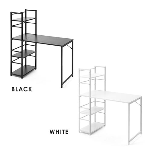 シェルフデスク パソコンデスク 収納ラック 勉強机 書斎デスク 幅100cm