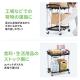 【アウトレット】ツールワゴン ファイルワゴン キャスター付 2段 折りたたみ 総耐荷重50kg 4輪 軽量