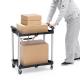 【アウトレット】ツールワゴン ファイルワゴン キャスター付 2段 折りたたみ 総耐荷重50kg 4輪 軽量