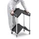 【アウトレット】ツールワゴン ファイルワゴン キャスター付 2段 折りたたみ 総耐荷重50kg 4輪 軽量