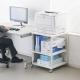 【アウトレット】プリンター台 高さ70cm・3段 W520×D520mm レーザープリンター インクジェットプリンタ対応 キャスター付き