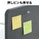 【アウトレット】デスクトップパネル 幅1000mm 高さ600mm クランプ式 フェルト 高さ変更対応 幕板 グレー