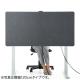 【アウトレット】デスクトップパネル 幅1000mm 高さ600mm クランプ式 フェルト 高さ変更対応 幕板 グレー