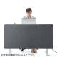 【アウトレット】デスクトップパネル 幅1000mm 高さ600mm クランプ式 フェルト 高さ変更対応 幕板 グレー