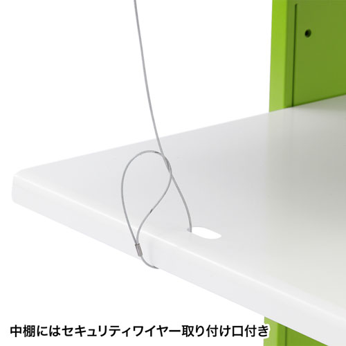 プロジェクター台(ハンドル・高強度キャスター・グリーン) / PR-9N