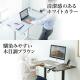 スタンディングデスク(ガス圧昇降・昇降幅40cm・大型キャスター・幅100cm・ブラウン)