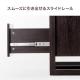 キャビネット付きデスク ワゴン付き 木製 パソコンデスク W1200・D600 ブラウン