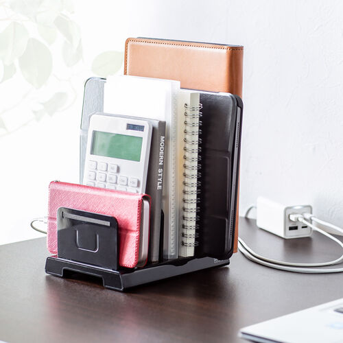 タブレット・スマートフォン用スタンド 10台収納 連結可能 リモコン