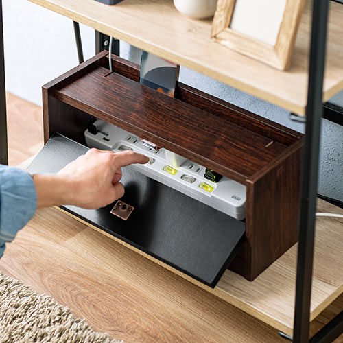 ケーブルボックス タップボックス 木製 小型 ケーブル収納 タップ収納