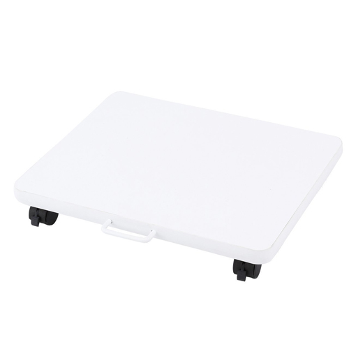 床置きプリンター台(レーザープリンタ・インクジェット複合機対応・キャスター付・ホワイト) 100-LPS006W