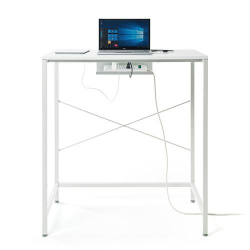 スタンディングデスク 高さ100cm 幅90cm ホワイト / 100-DESKF009
