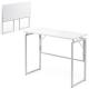 【アウトレット】折りたたみデスク 幅90cm 奥行40cm ホワイト