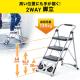 キャリーカート脚立(折りたたみ・2WAY・総耐荷重100kg/135kg・ステップラダー)