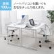 【アウトレット】シンプルワークデスク パソコンデスク 幅100cm 奥行60cm フリーアドレス テレワーク 在宅勤務 リモートワーク ホワイト