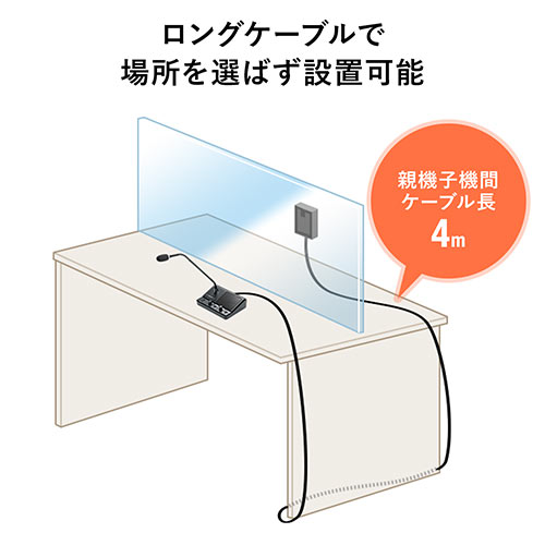 窓口業務マイクシステム 双方向 受付 パーティション越し コロナ