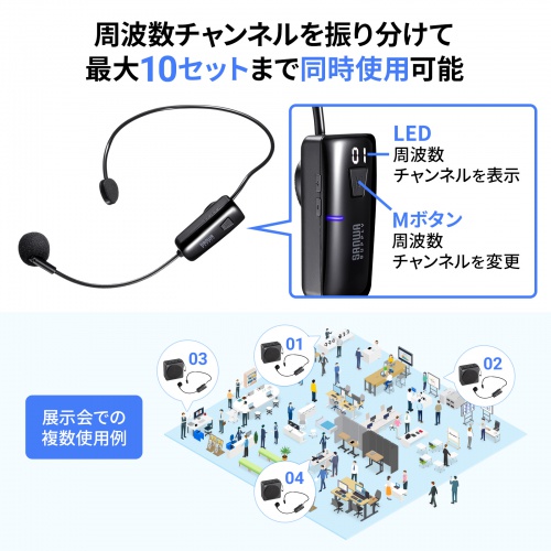 ワイヤレスポータブル拡声器 / MM-SPAMP15【デスクダイレクト】