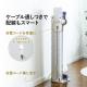 【セール】ダイソン用 壁掛け収納スタンド スティッククリーナー汎用スタンド 木目 ブラック