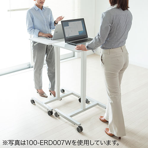 昇降式デスク・テーブル(ガス圧・昇降幅34cm・木目・幅62cm