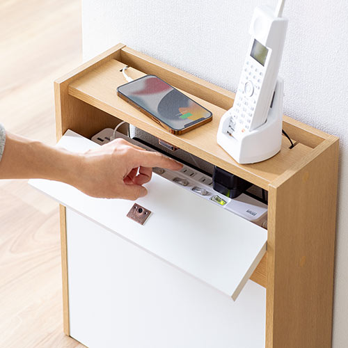 ケーブルボックス タップボックス ルーター収納 木製 ケーブル収納