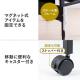 【アウトレット】ローデスク パソコンデスク 高さ可変 3段階可変 幅850mm 奥行520mm タップトレイ スライダー キャスター付き サブテーブル 座デスク