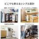 【アウトレット】すきま収納ラック 本棚 薄型 低い キャスター付き 3段 幅15.5 奥行55.5 高さ65cm マガジンラック コミックラック 押入れ収納 マルチワゴン ブラック