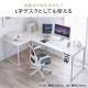 【アウトレット】シンプルワークデスク 幅120cm 奥行70cm ブラック