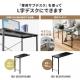 【アウトレット】シンプルワークデスク パソコンデスク 平机 モニタアーム対応 幅120cm 奥行60cm ブラック