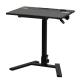スタンディングデスク ガス圧昇降 折りたたみテーブル 天板角度調整 カップホルダー付き ブラック
