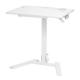 スタンディングデスク ガス圧昇降 折りたたみテーブル 天板角度調整 カップホルダー付き ホワイト