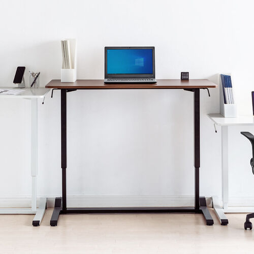 昇降デスク ガス圧昇降 スタンディングデスク軽量 作業台 座りすぎ防止