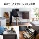 キャビネット付きデスク ワゴン付きデスク 木製デスク パソコンデスク W1100・D500 ブラウン テレワーク 在宅勤務