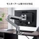 キャビネット付きデスク ワゴン付きデスク 木製デスク パソコンデスク W1100・D500 ブラウン テレワーク 在宅勤務