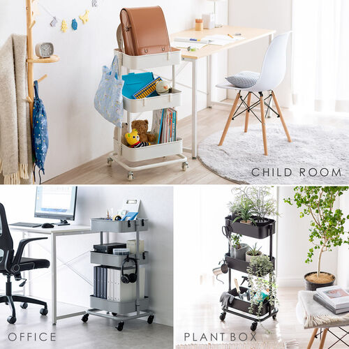 在庫限り】キッチンワゴン ファイルワゴン キャスター付 おしゃれ