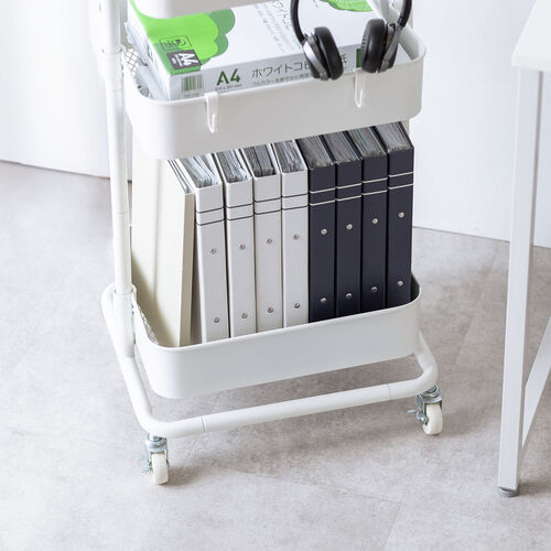 在庫限り】キッチンワゴン ファイルワゴン キャスター付 おしゃれ