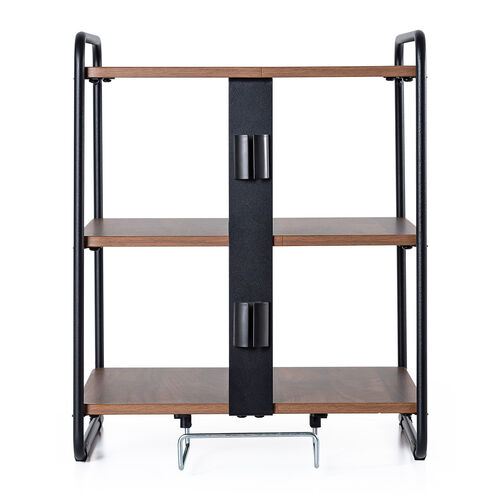 オーディオラック 木製 収納 3段 総耐荷重90kg ケーブル整理 AVラック