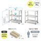 デスクワゴン 3段タイプ 幅60cm 奥行30cm 高さ61cm ブラック
