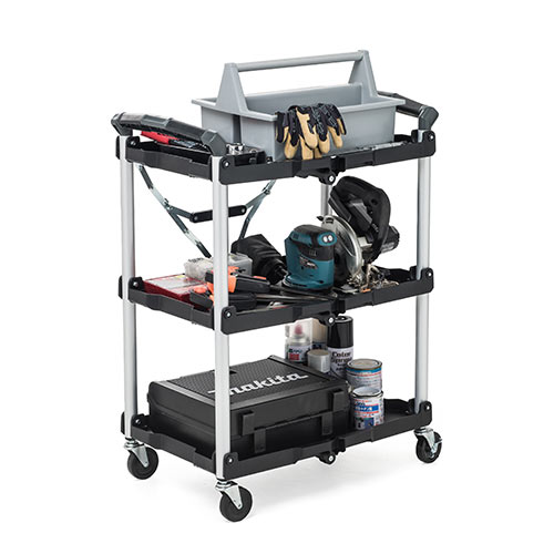 折りたたみツールワゴン(ツールカート・台車・ワゴン・簡単収納