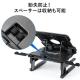 【アウトレット】ノートパソコンスタンド 折りたたみ 高さ変更 角度調整対応 360度回転 姿勢改善 スマホスタンド内蔵