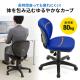【アウトレット】オフィスチェア(ミドルバック・ブルー)