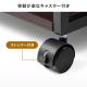 【アウトレット】プリンター台 キャスター付き 幅60×奥行60cm 総耐荷重55kg 2段 プリンターカート ブラック