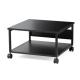 【アウトレット】プリンター台 キャスター付き 幅60×奥行60cm 総耐荷重55kg 2段 プリンターカート ブラック
