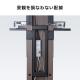 【アウトレット】壁寄せテレビスタンド ハイタイプ 50インチ/65インチ/75インチ対応 スチール製 棚板付 ブラウン