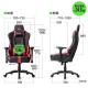 【アウトレット】高耐荷重ゲーミングチェア ランバーサポート 4D肘 ハイバック リクライニング 160° ウレタンキャスター