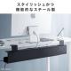 【アウトレット】ケーブルトレー ケーブルオーガナイザー 幅80/100/120cm 横幅調整可クランプ固定 スチールタイプ 配線受け 電源タップ ケーブル収納 ブラック